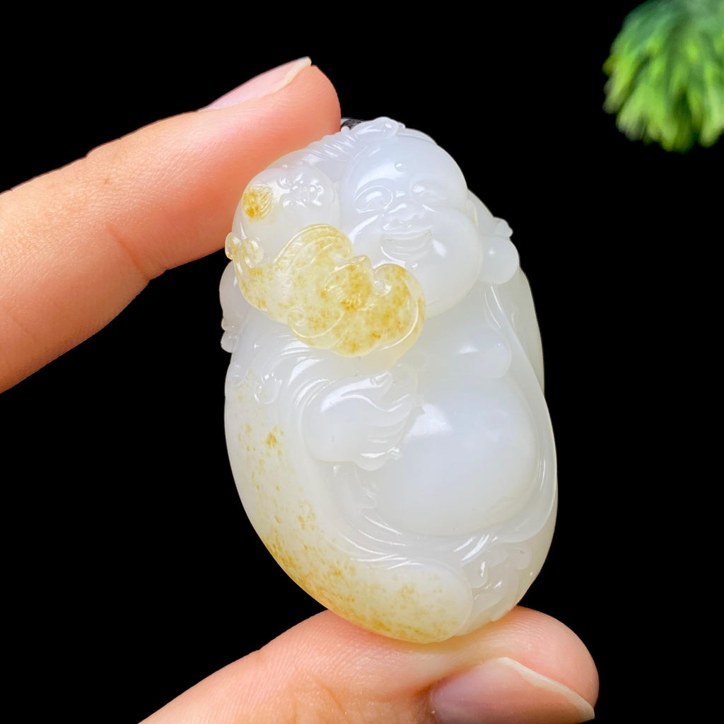 和田玉籽料佛公（46.7g）