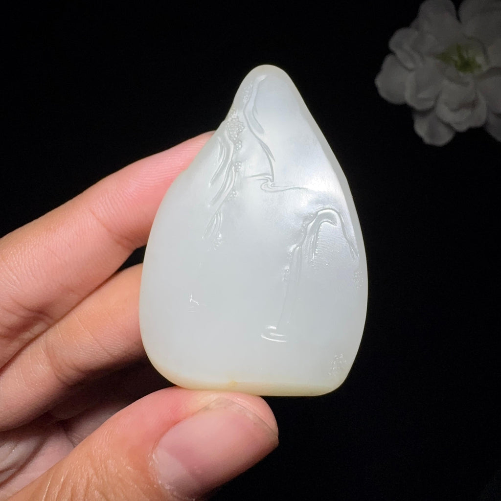 精品和田玉籽料观音挂件（30.5g）
