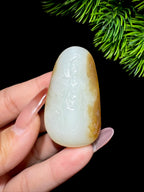 和田玉糖白玉观音（23.9g）