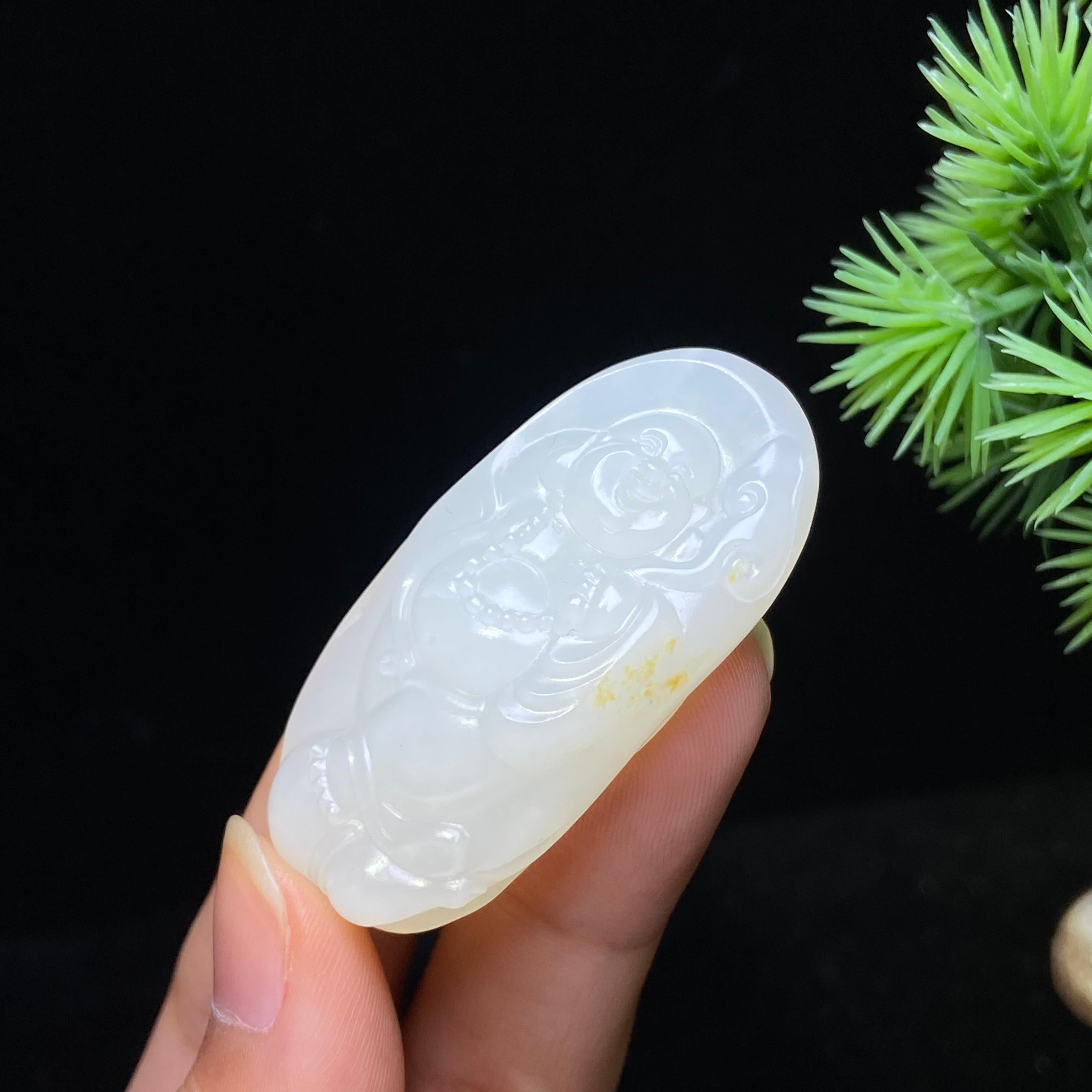 和田玉籽料佛公（19.3g）