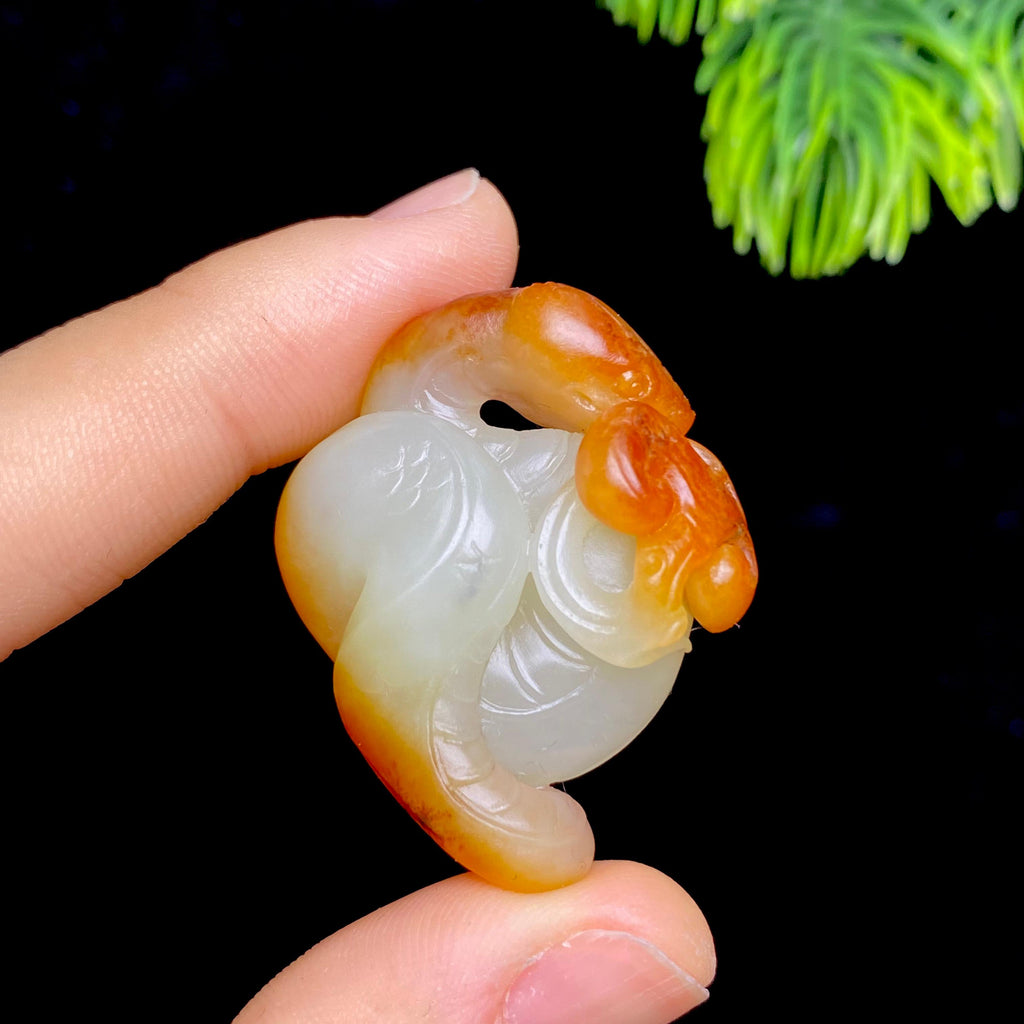 和田玉籽料灵蛇仙瑞（13.5g）