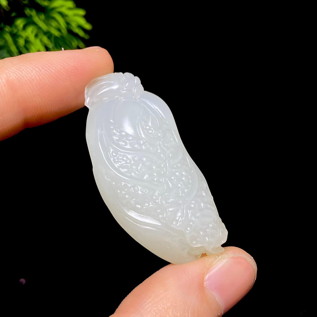 和田玉籽料白菜挂件（16.7g）