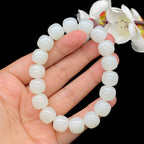 和田玉白玉籽料【老型珠手串】（54.6g）