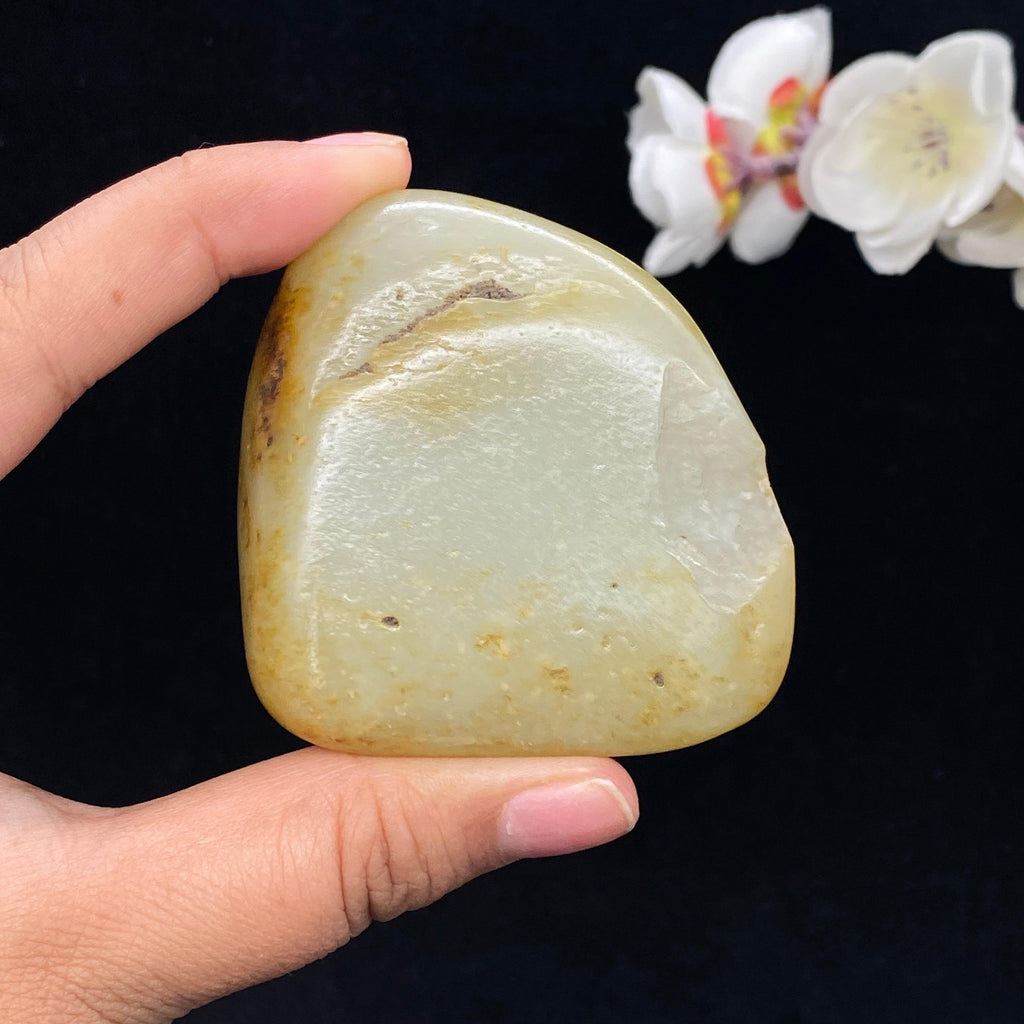 和田玉黄皮籽料大挂件（130g）