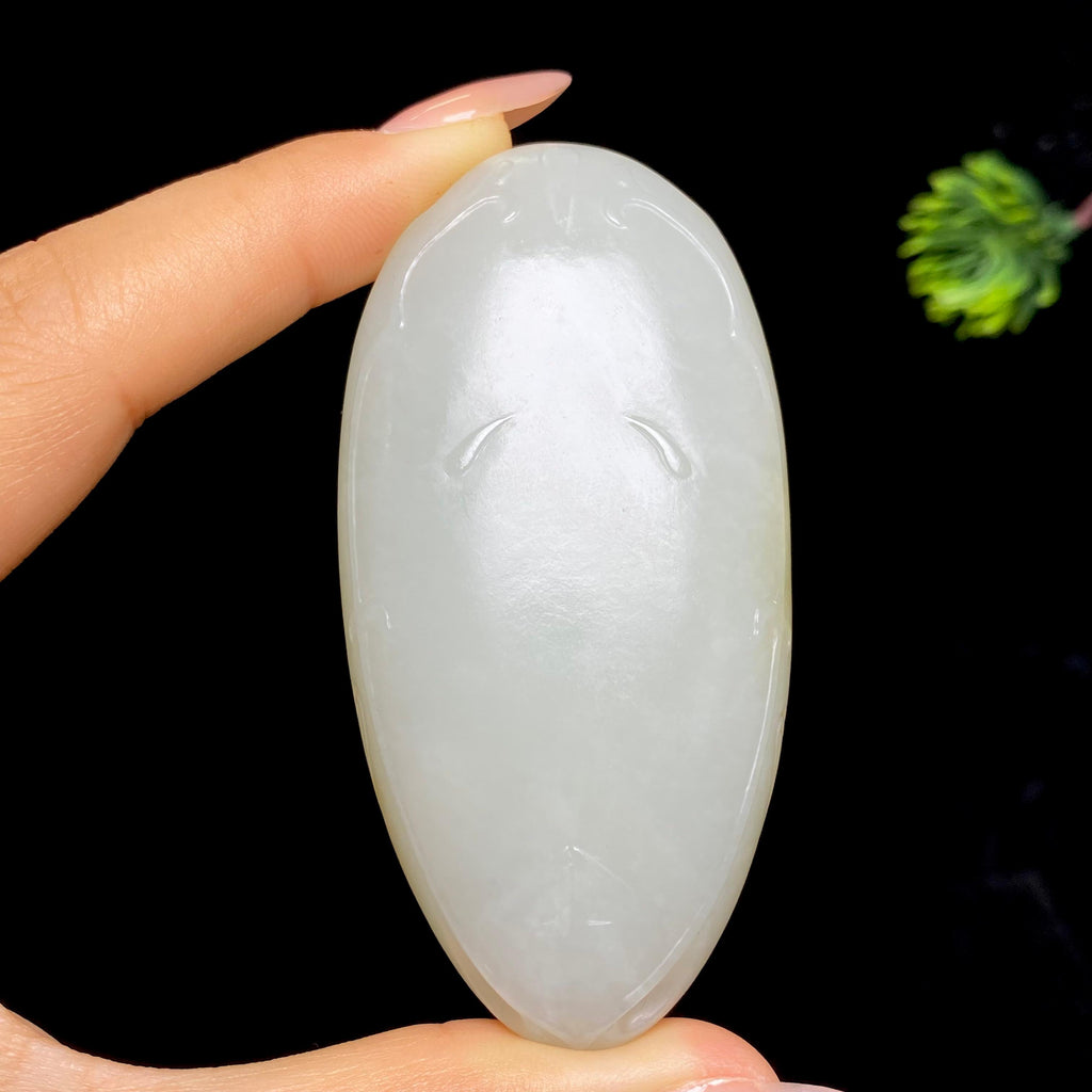 和田玉籽料平安无事牌（80.8g）