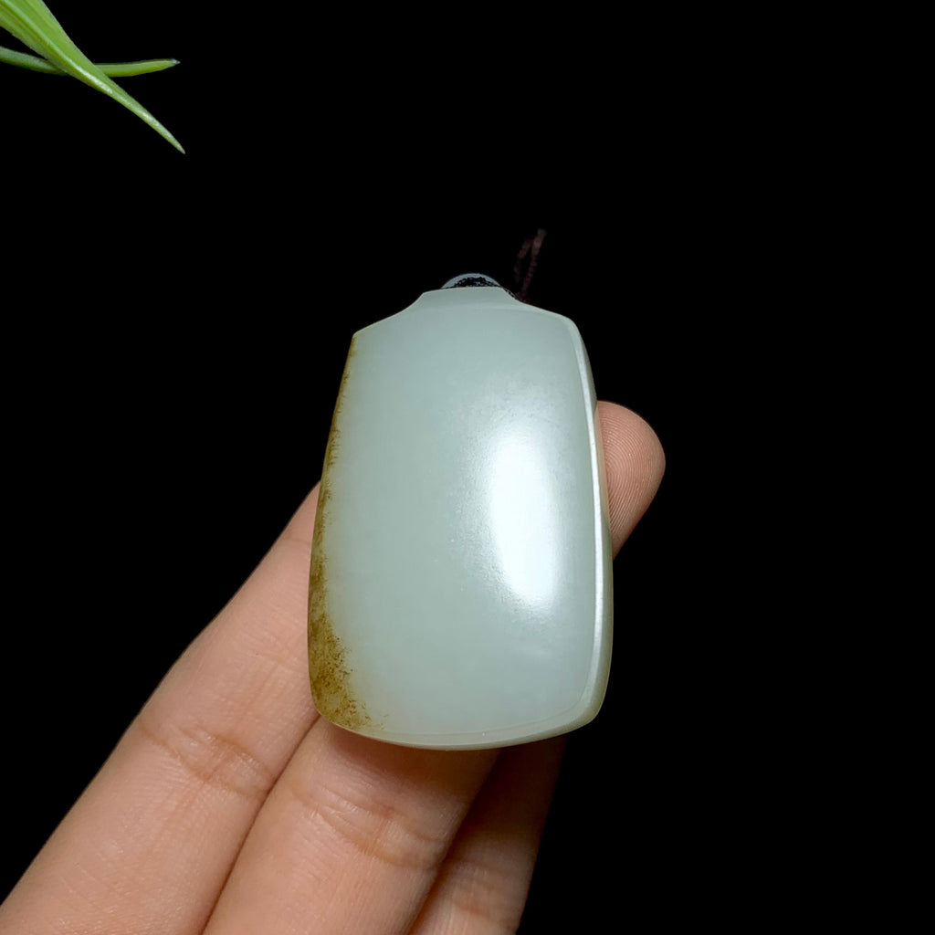 和田籽料秋梨皮无事牌（58.0g）