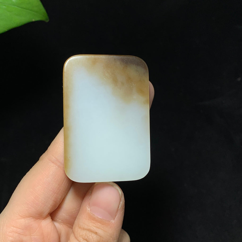 高品质新疆且末糖白玉观心悟道挂件（57.0g）