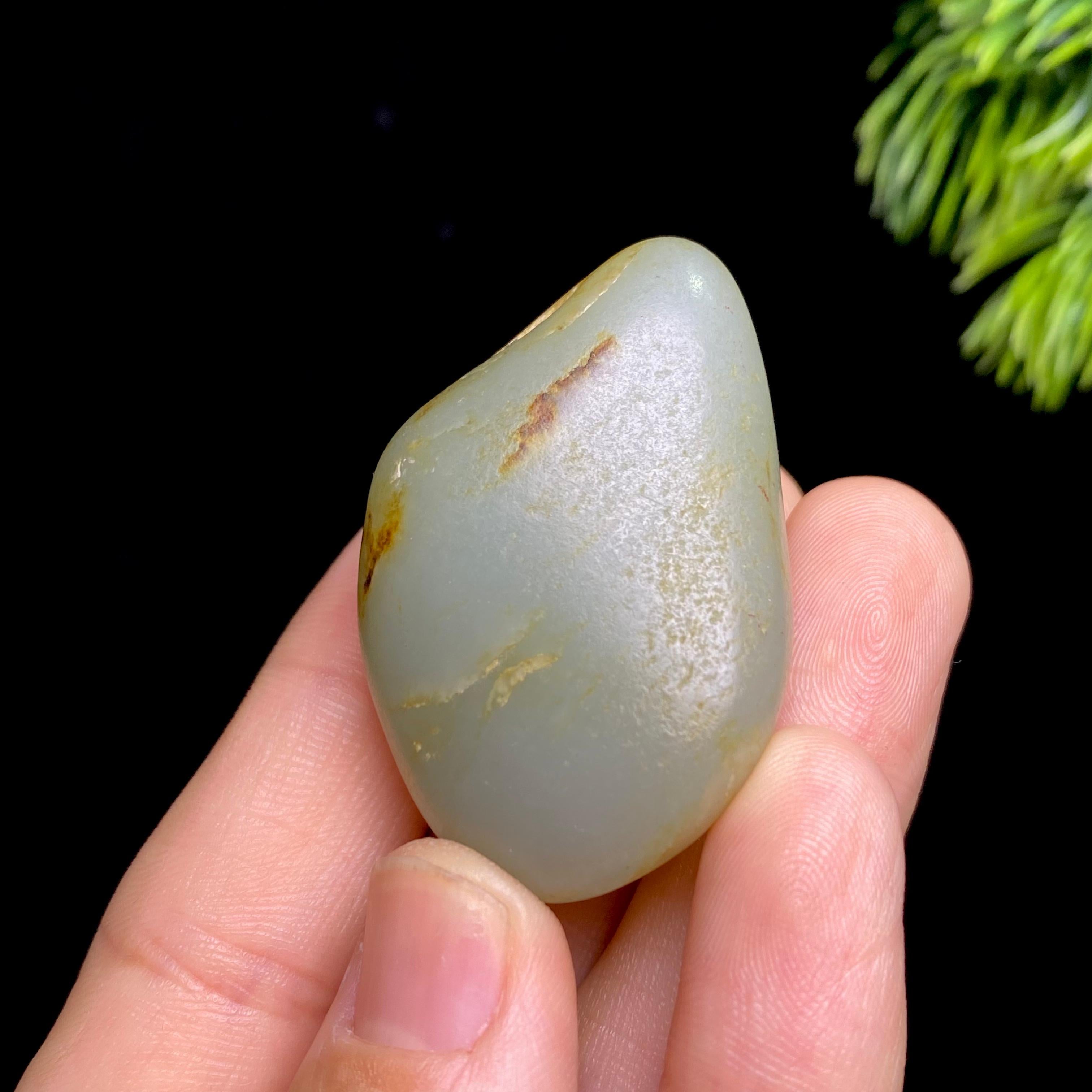和田玉洒金皮籽料原石（34.9g）