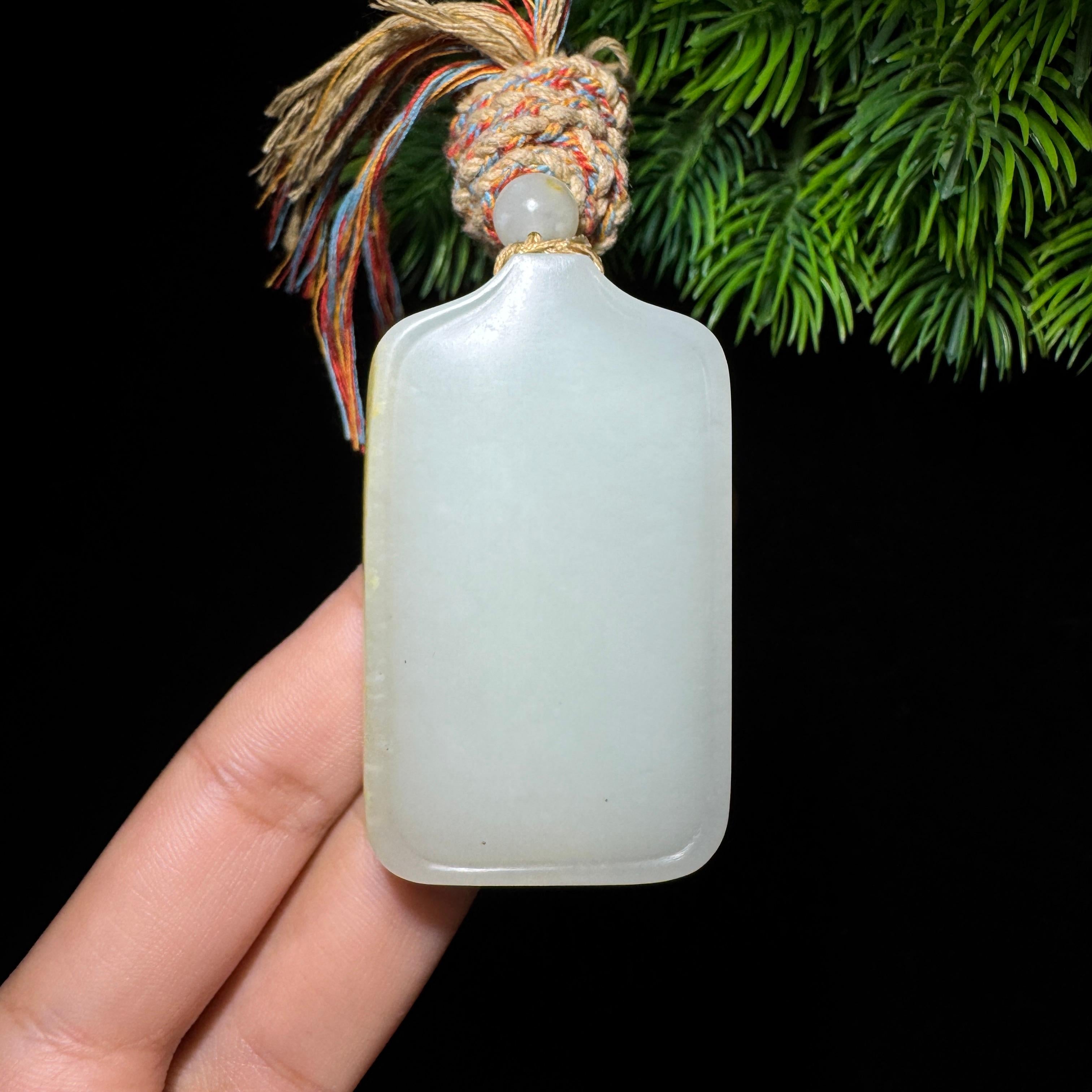 和田玉籽料撒金皮无事牌（62.5g）