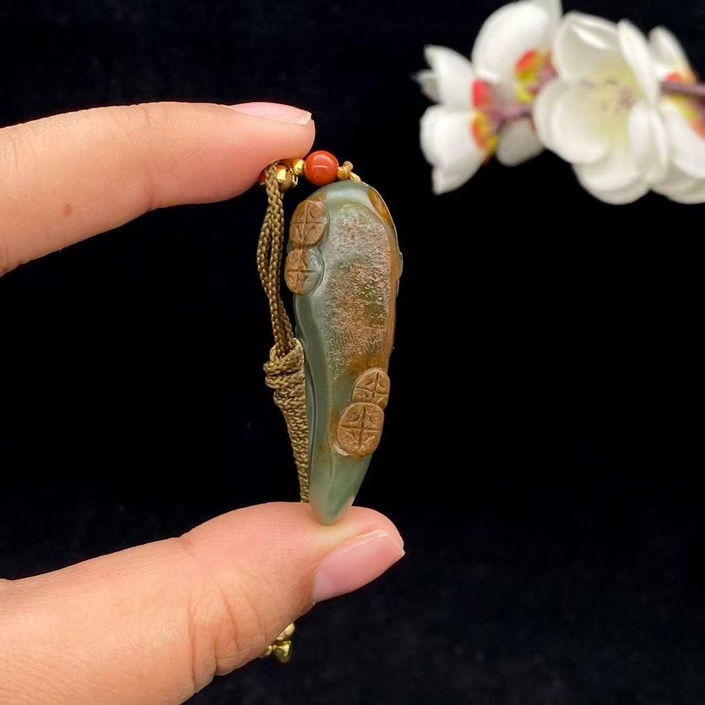 和田玉籽料【八方来财】挂件（15g）