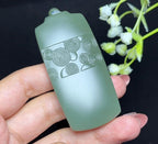 和田玉碧玉粉碧圆满成功平安无事牌（61.5g）