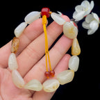 和田玉洒金皮籽料【精品手串】（25.5g）