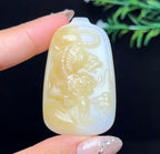 和田玉糖白羊脂玉下山虎（38.3g）