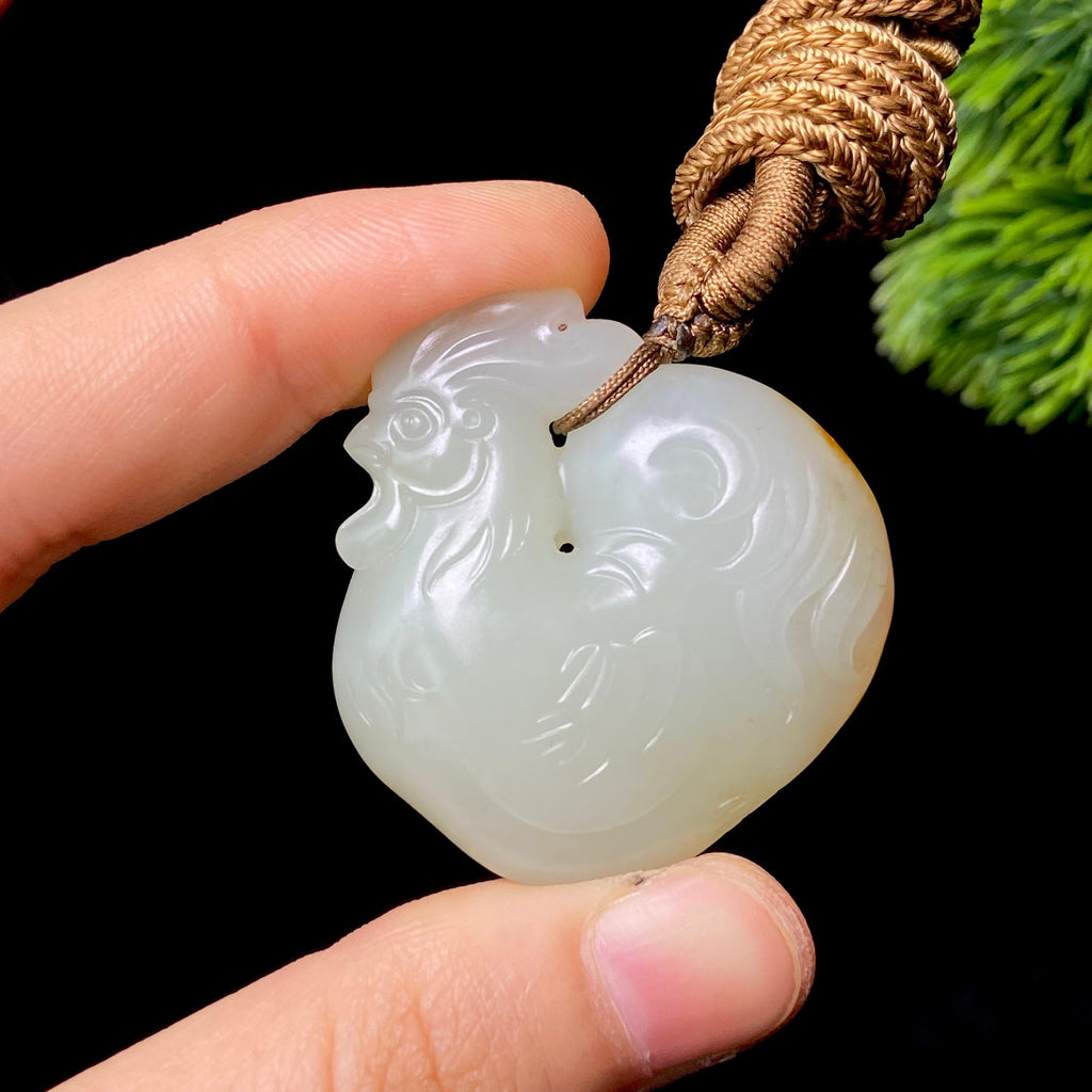 和田玉籽料生肖鸡（32.8g）