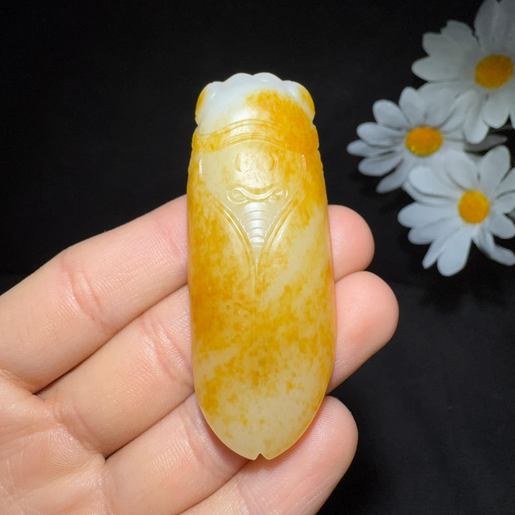 和田玉籽料挂件一鸣惊人（38.5g）