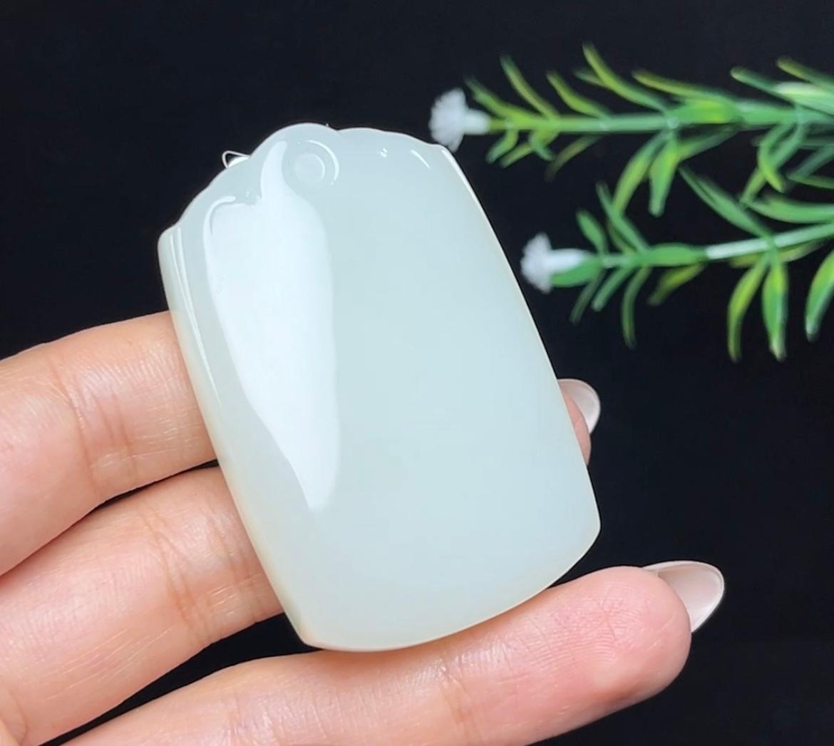 和田玉平安无事牌（54.2g）