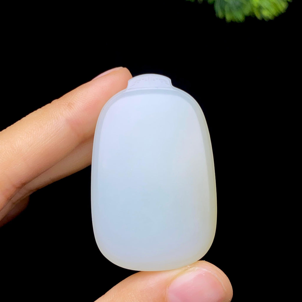 和田玉糖白无事牌（32.9g）