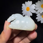 和田玉籽料马到成功（29.1g）