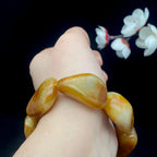 和田玉黄沁皮籽料【精品手串】（86.5g）