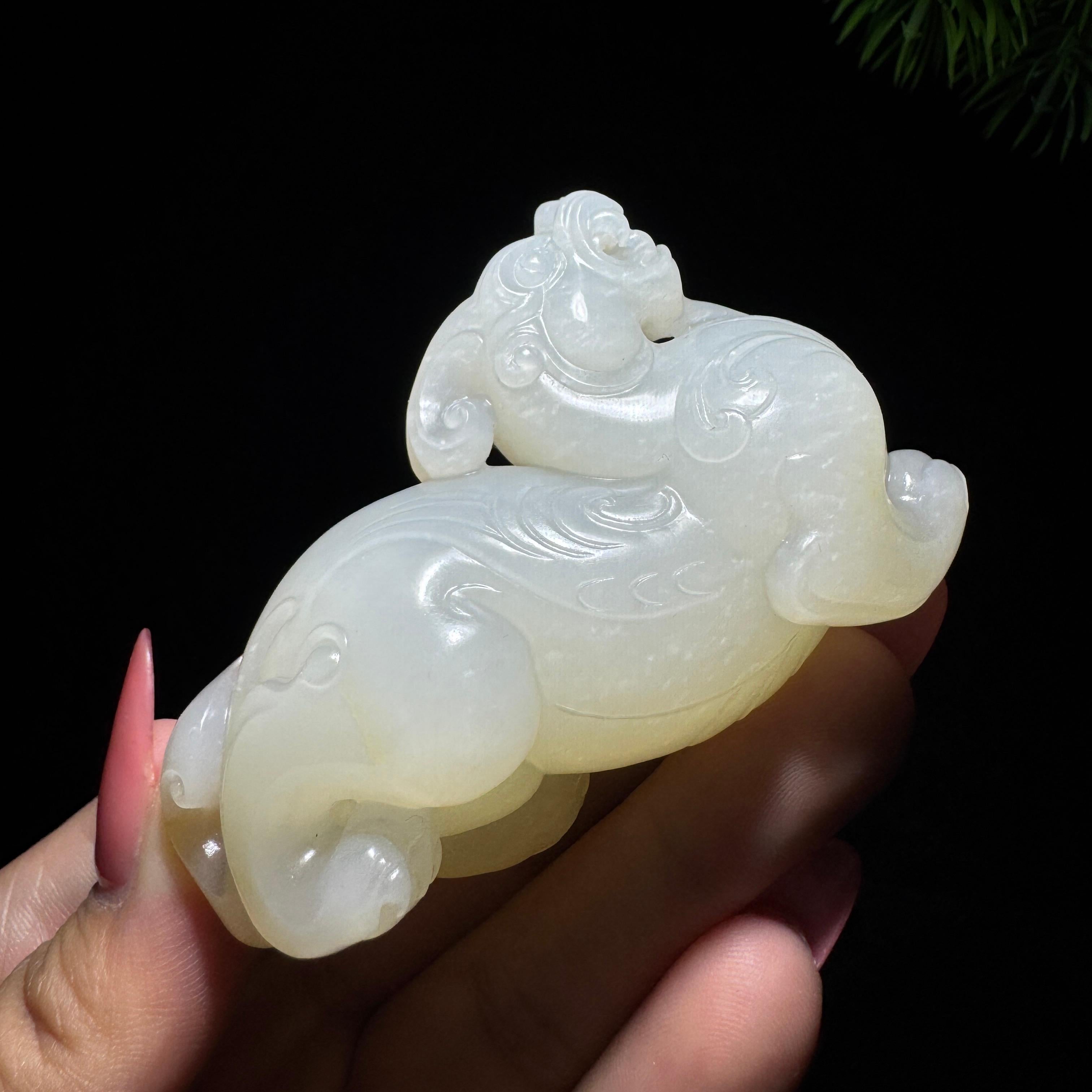 和田玉籽料麒麟（105.0g）