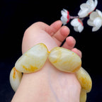 和田玉洒金皮籽料【精品手串】（103.7g）