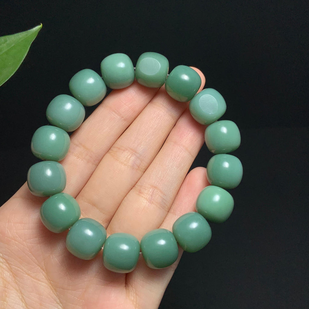 收藏级和田籽料沙枣老型珠手串（60.0g）