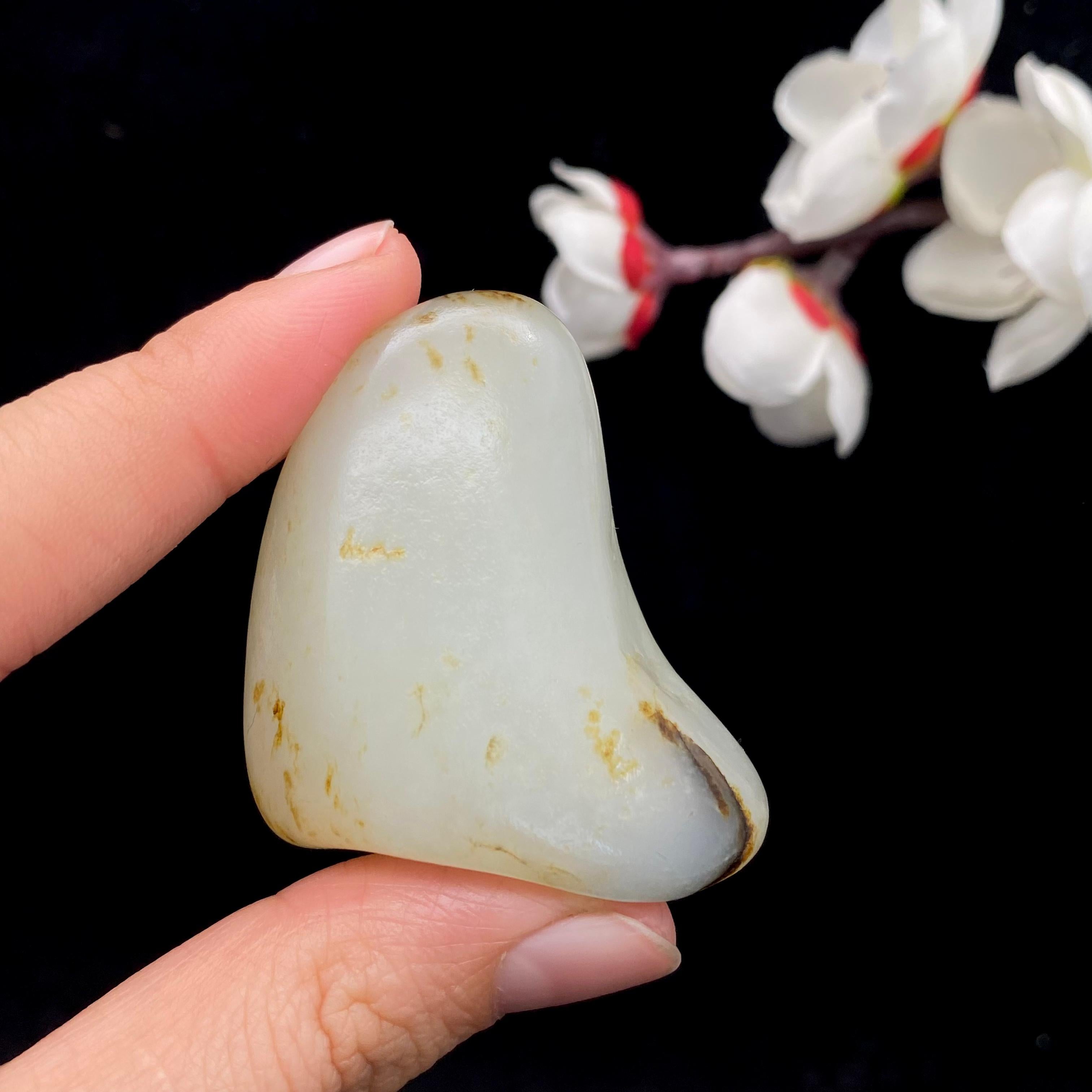 和田玉洒金皮籽料原石（42.3g）