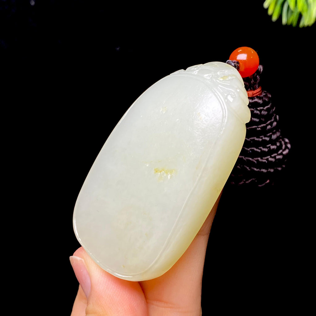 和田玉籽料无事牌（65.8g）