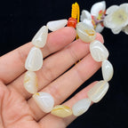 和田玉白玉带黄皮籽料【精品手串】（28.5g）