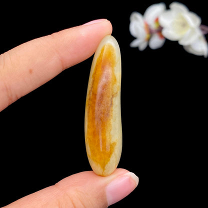 和田玉聚黄皮籽料挂件（24.5g）