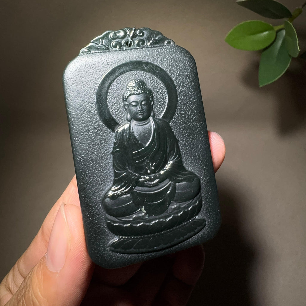 【超值推荐】和田玉黑青属猴守护神（51.3g）