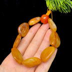 和田玉黄沁皮籽料手串（54.3g）