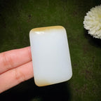 和田玉糖白平安无事牌（52.2g）