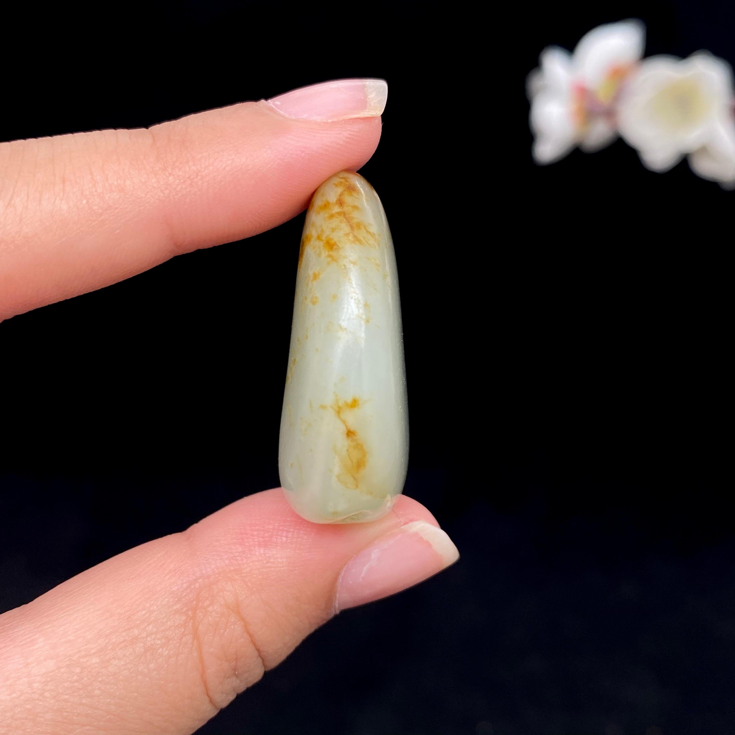 和田玉聚黄皮籽料（19.3g）