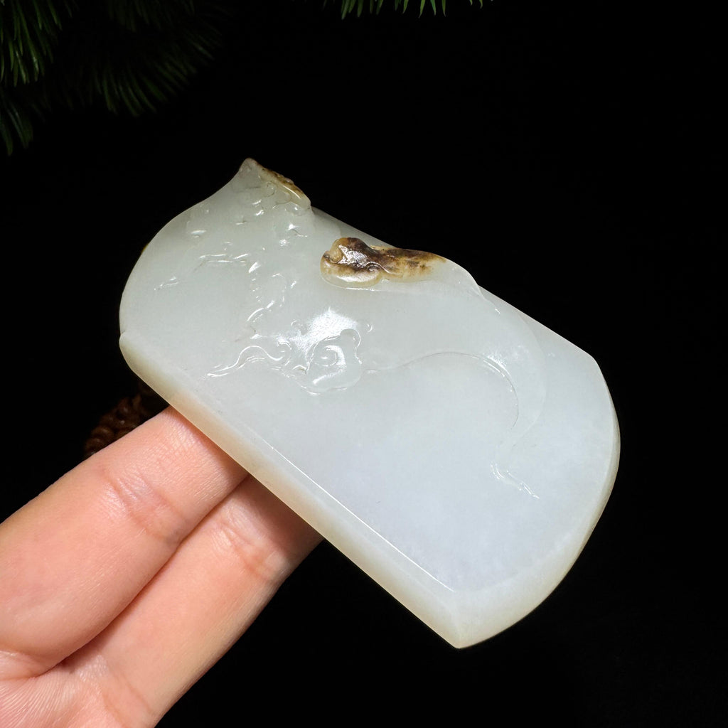 和田玉籽料白玉普度众生观音（117.5g）