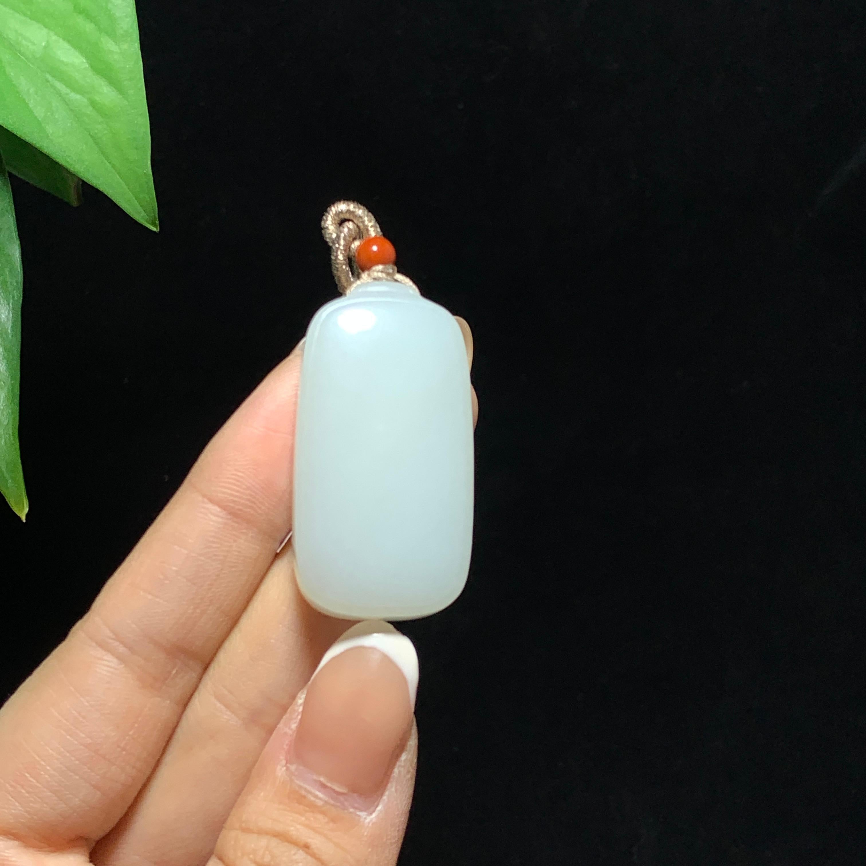 和田山料白玉无事牌挂件（24.2g）