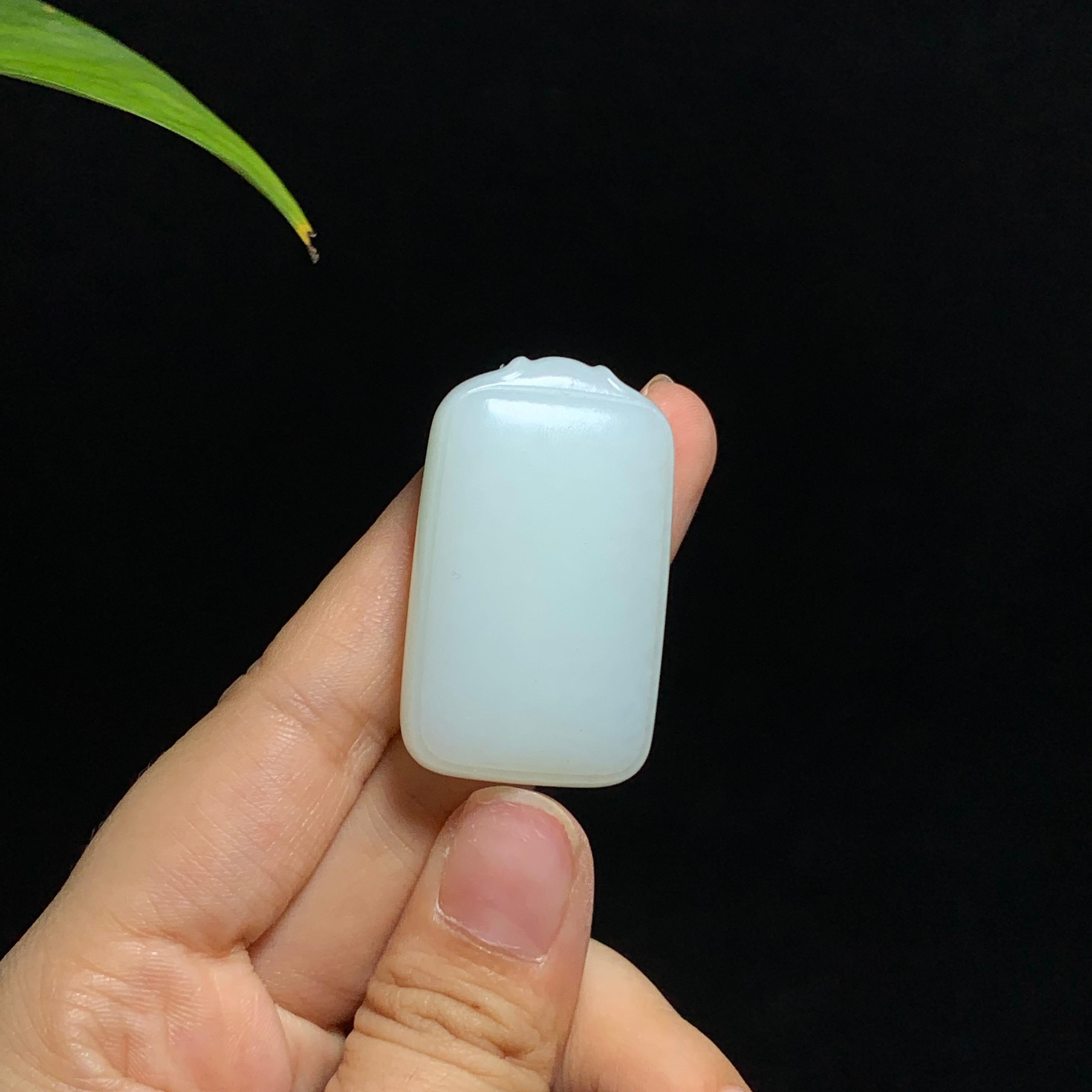 和田山料白玉无事牌挂件（28.3g）