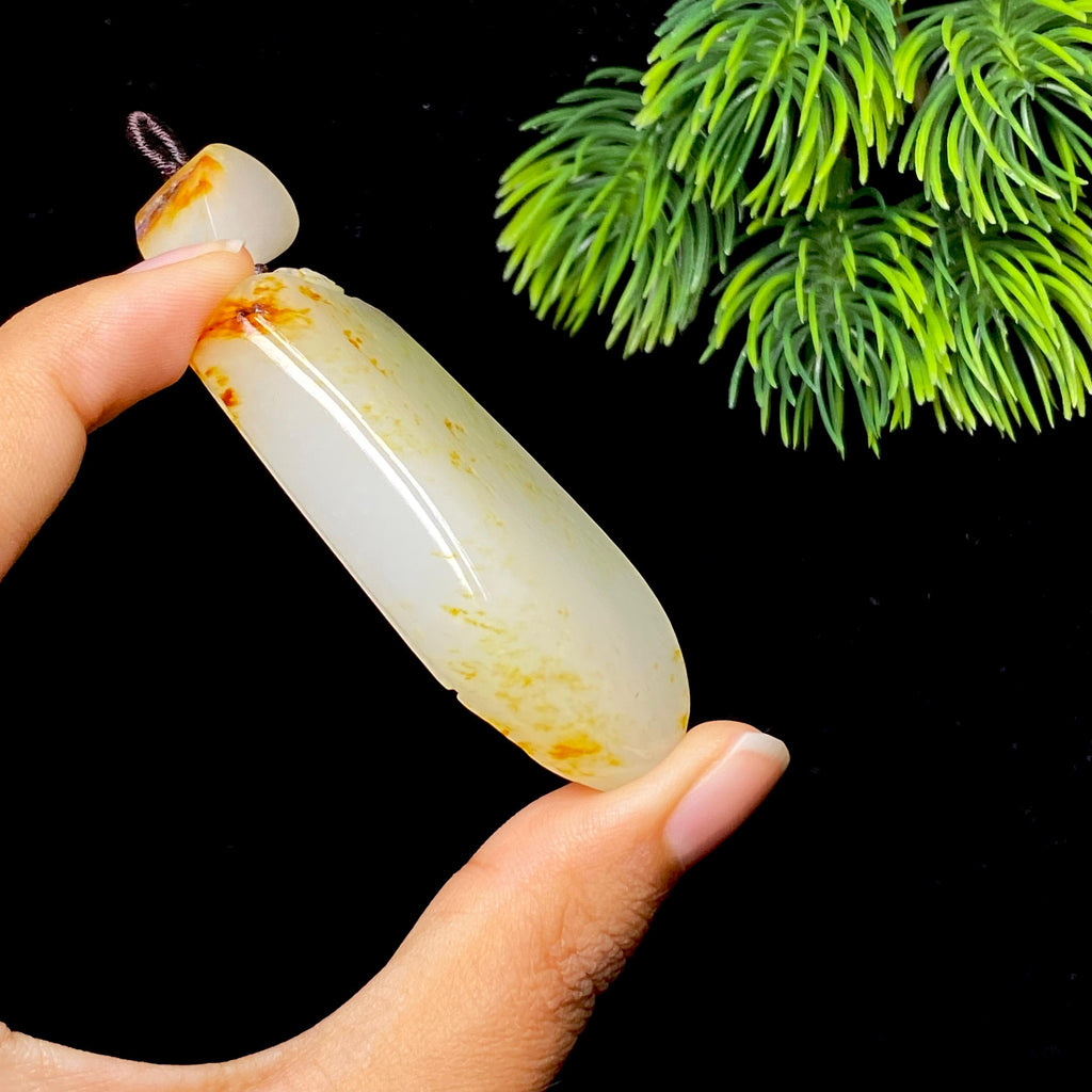 和田玉籽料无事牌（52.3g）