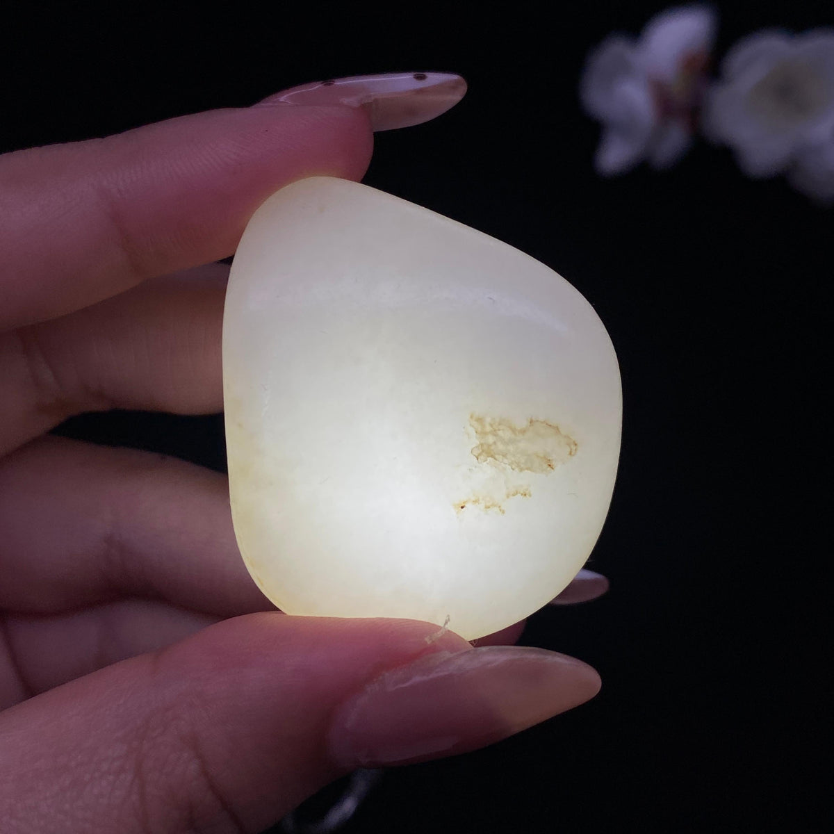 和田玉白玉籽料挂件（34.5g）