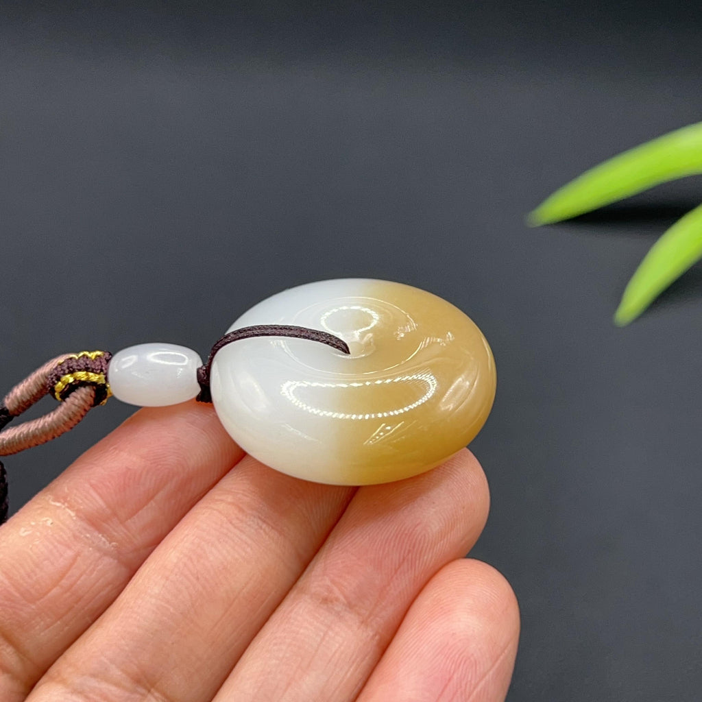 和田玉羊脂白玉平安扣（23.15g）