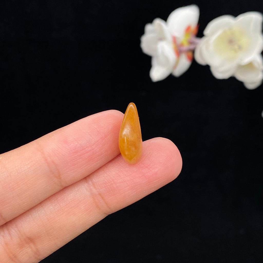 和田玉满黄皮籽料戒面籽（1.8g）