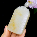和田玉籽料无事牌（90.5g）