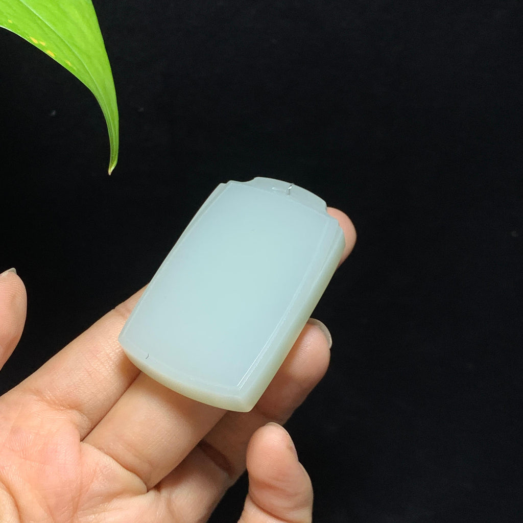 和田山料白玉无事牌挂件（44.7g）