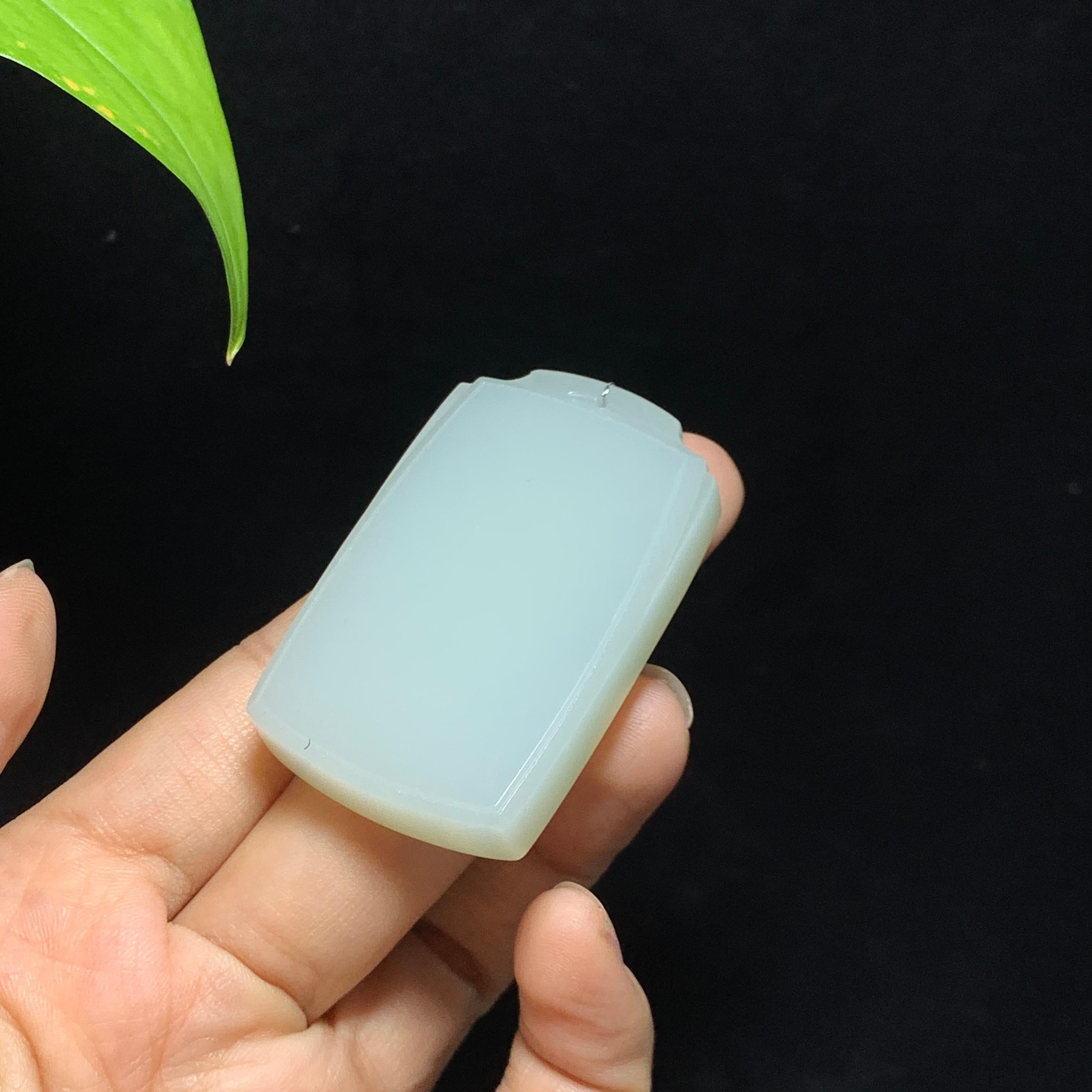 和田山料白玉无事牌挂件（44.7g）