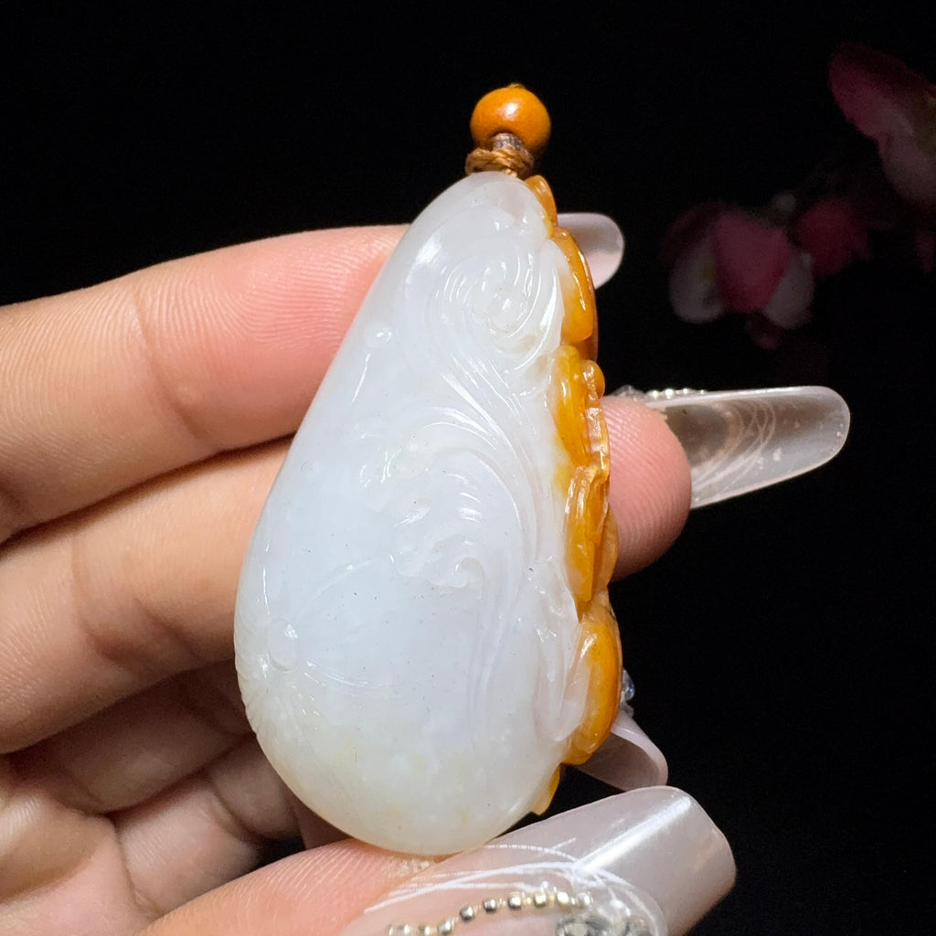 和田玉籽料挂件金蟾（30.3g）
