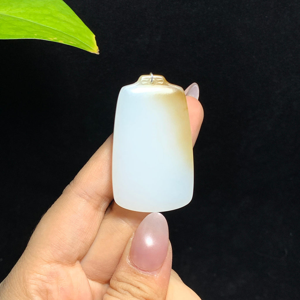 和田山料糖白玉无事牌（23.5g）