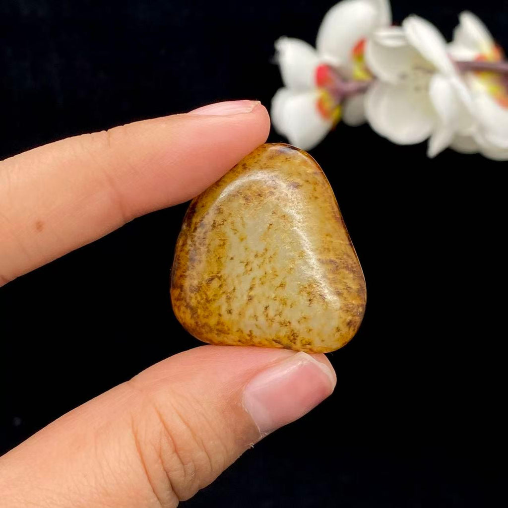 和田玉秋梨皮籽料吊坠籽（14.5g）