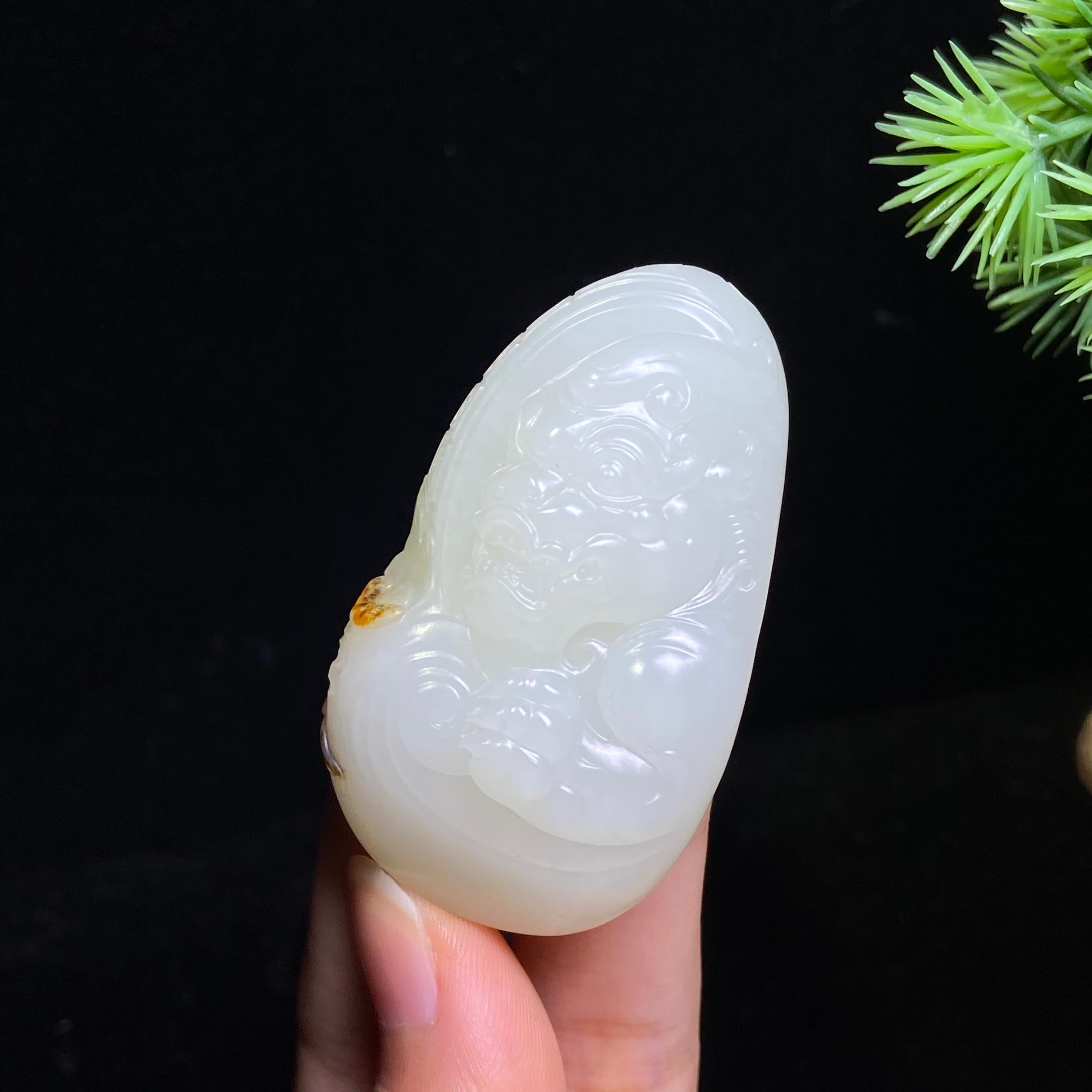 和田玉籽料貔貅（45.8g）
