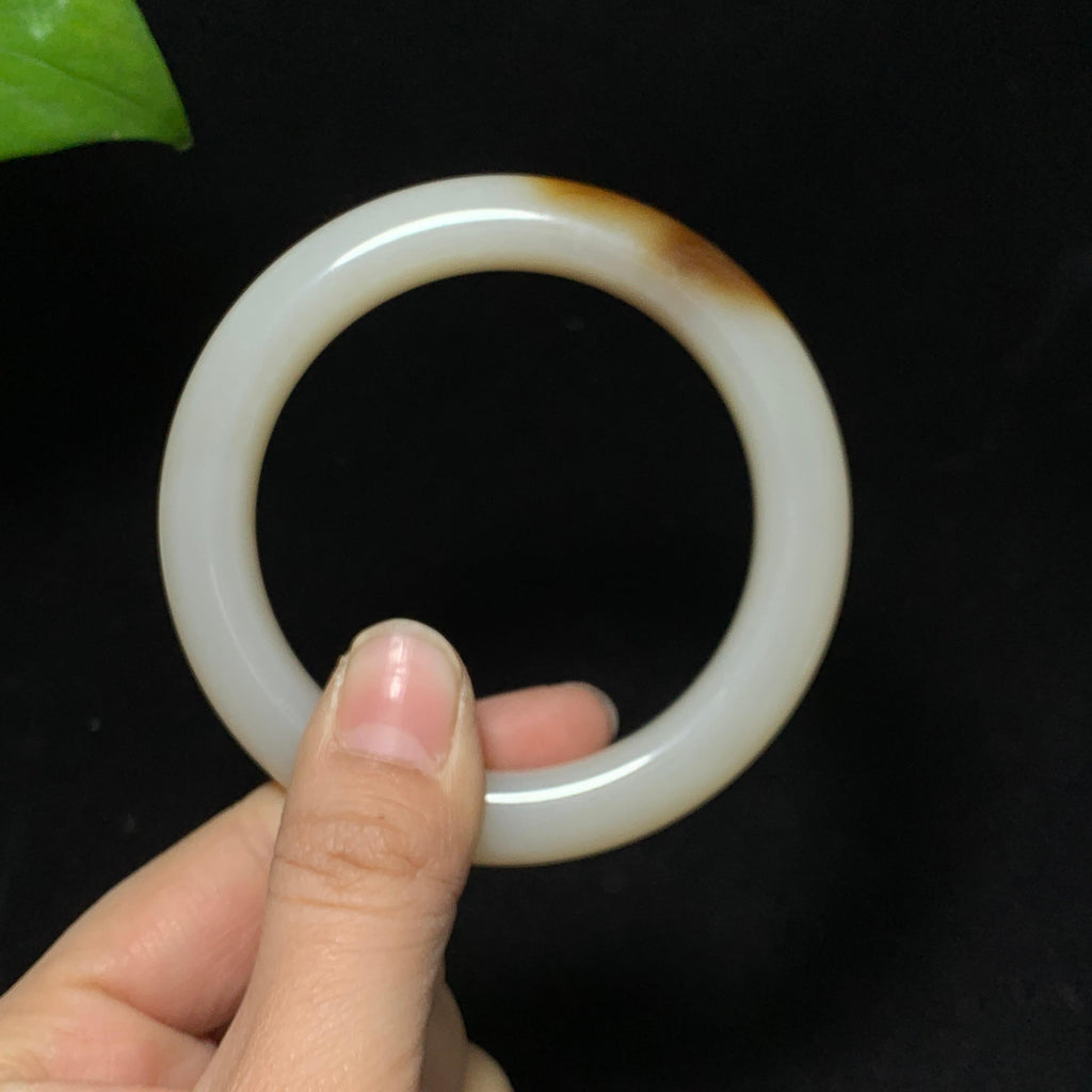 收藏级新疆且末金山矿藕粉带糖手镯（65.9g）