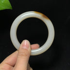 收藏级新疆且末金山矿藕粉带糖手镯（65.9g）